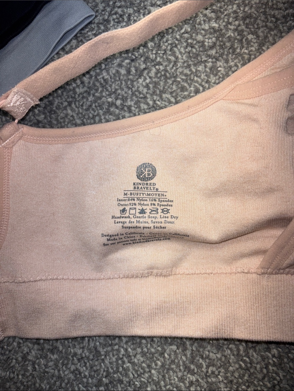 Kindred Bravely Blush Pink Maternity & Nursing hands free seamless Bra sz medium - Picture 8 of 9